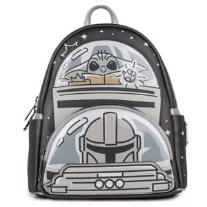 2024 Mandalorian Grogu Mini Backpack Baby Yoda Loungefly Star Wars limited new